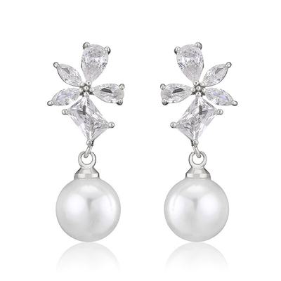 Water Drop Pearl Earrings