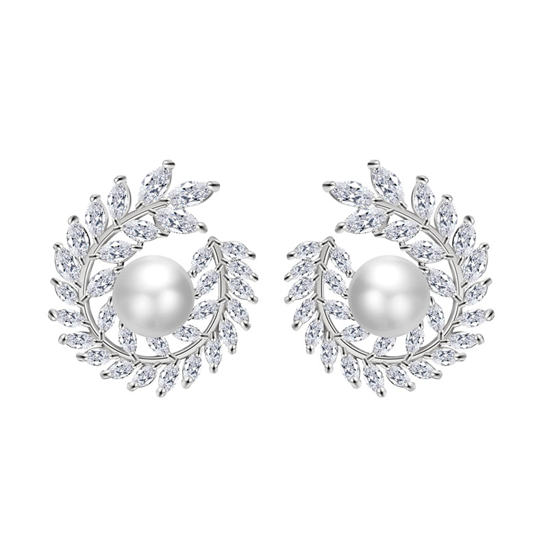 Freshwater Pearl Bridal Stud Earrings