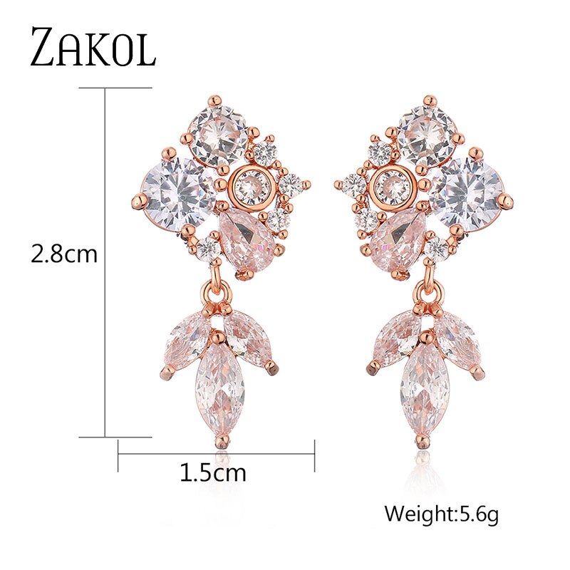 Geometric Marquise Crystal Drop Earrings