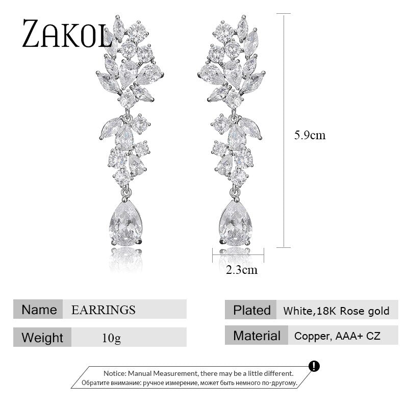 Luxury Chandelier Wedding Earrings