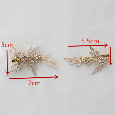 Gina Rhinestone Bridal Hair Clip Set (2 Piece)