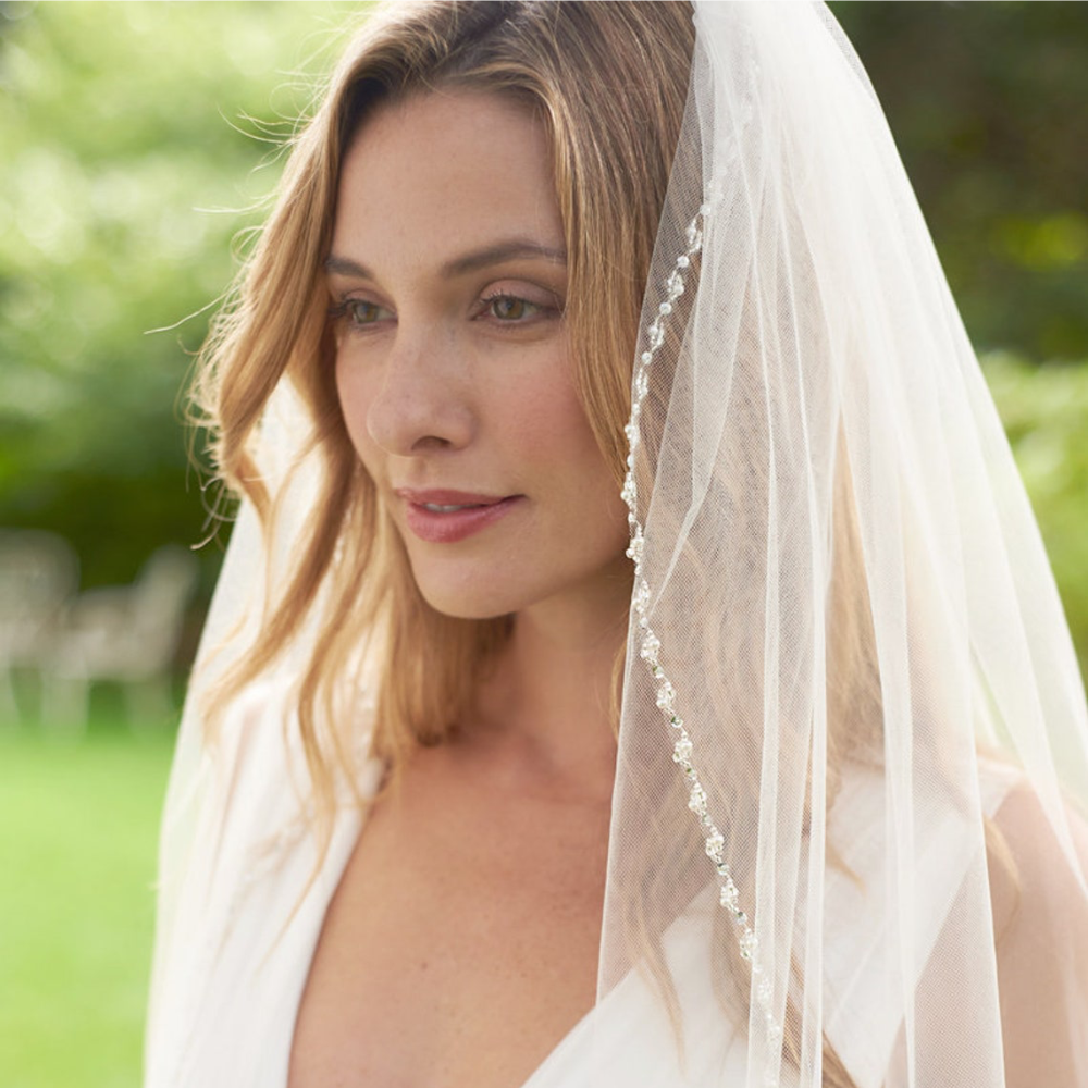 Nyla Beaded Edge Bridal Veil