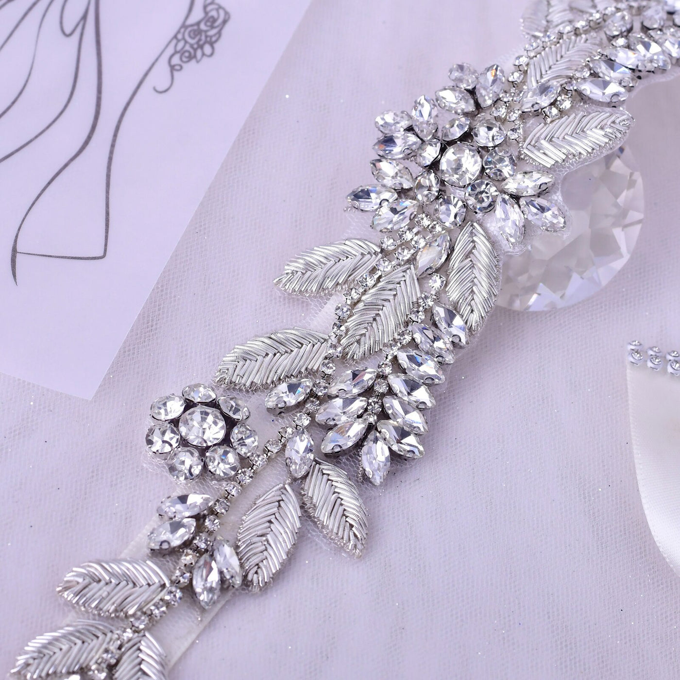 Cameron Luxury Couture Rhinestone Bridal Belt