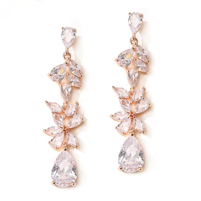 Glam Chandelier Wedding Earrings