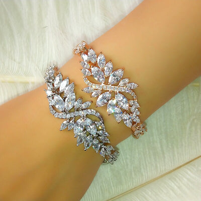 Addison Marquise Stone Wedding Bracelet