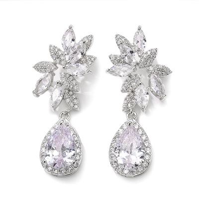 Brilliant Crystal Chandelier Bridal Earrings