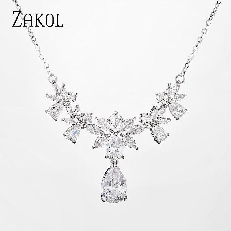 Darla Crystal Wedding Necklace