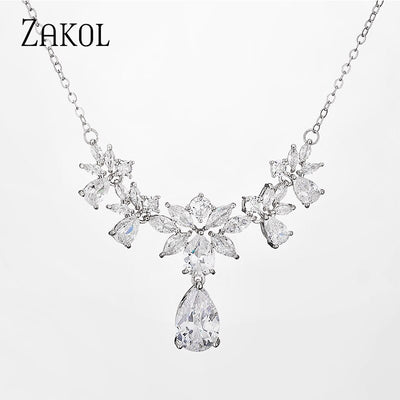 Darla Crystal Wedding Necklace