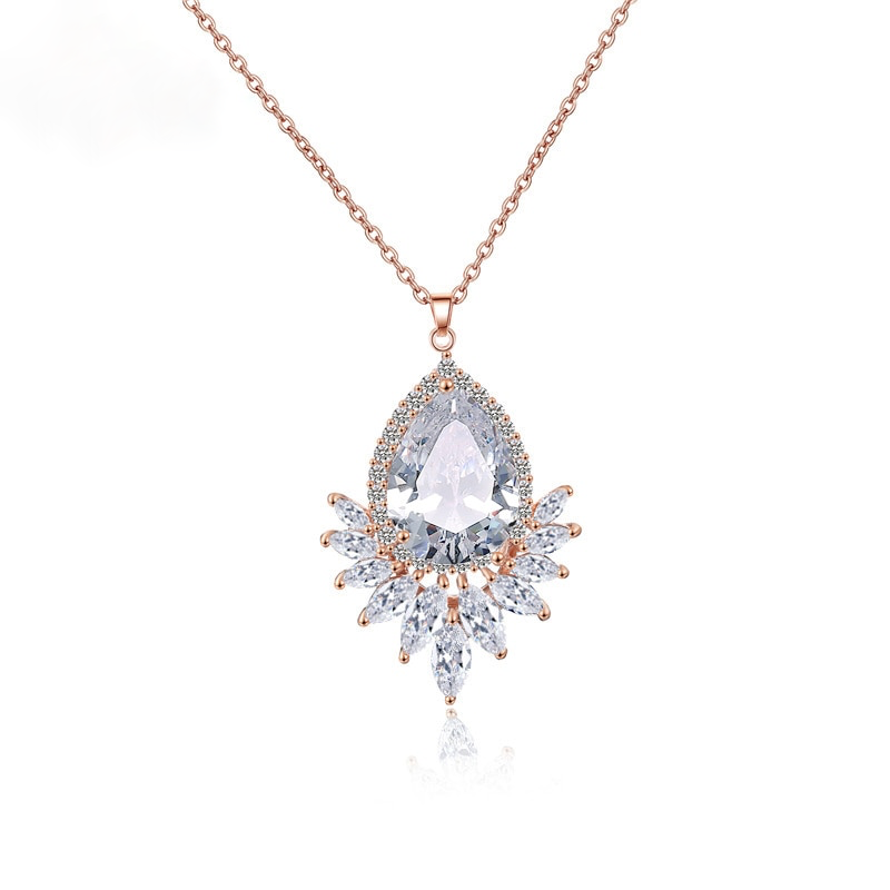 Roxanna Marquise Teardrop Necklace