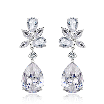 CZ Bridal Wedding Earrings