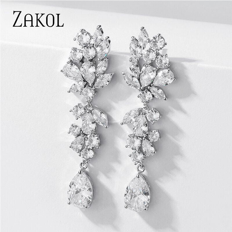 Luxury Chandelier Wedding Earrings