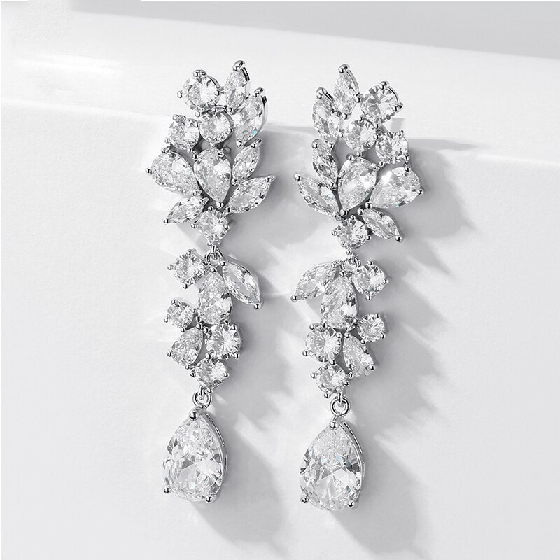 Luxury Chandelier Wedding Earrings