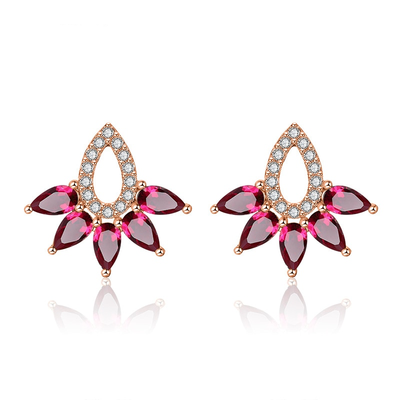 Unique Marquise Stone Stud Earrings