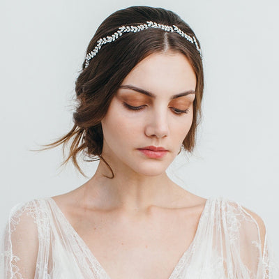 Novalee Silver Vine Leaf Headbands