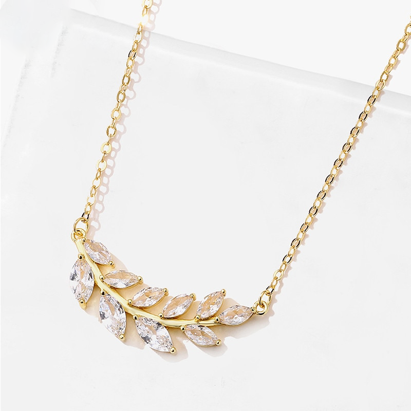 Magnolia Crystal Vine Necklace