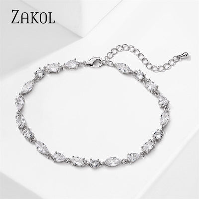 Sadie Delicate CZ Wedding Bracelet