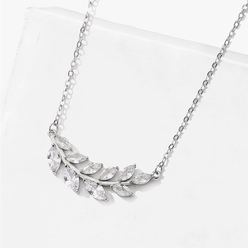 Magnolia Crystal Vine Necklace