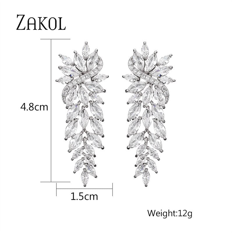 Glamour Crystal Bridal Earrings