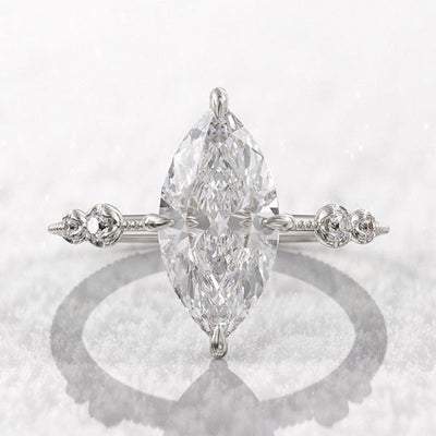 Crystal Marquise Stone Cocktail Ring