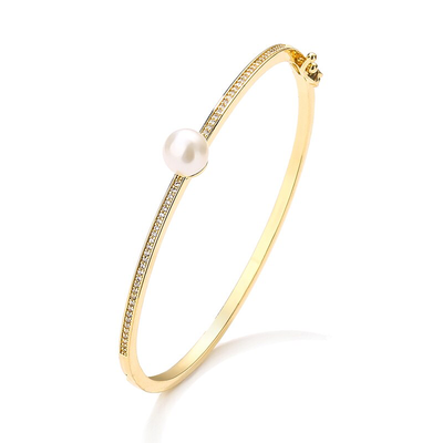 Jaelyn Simple Pearl Micro-Set Bracelet