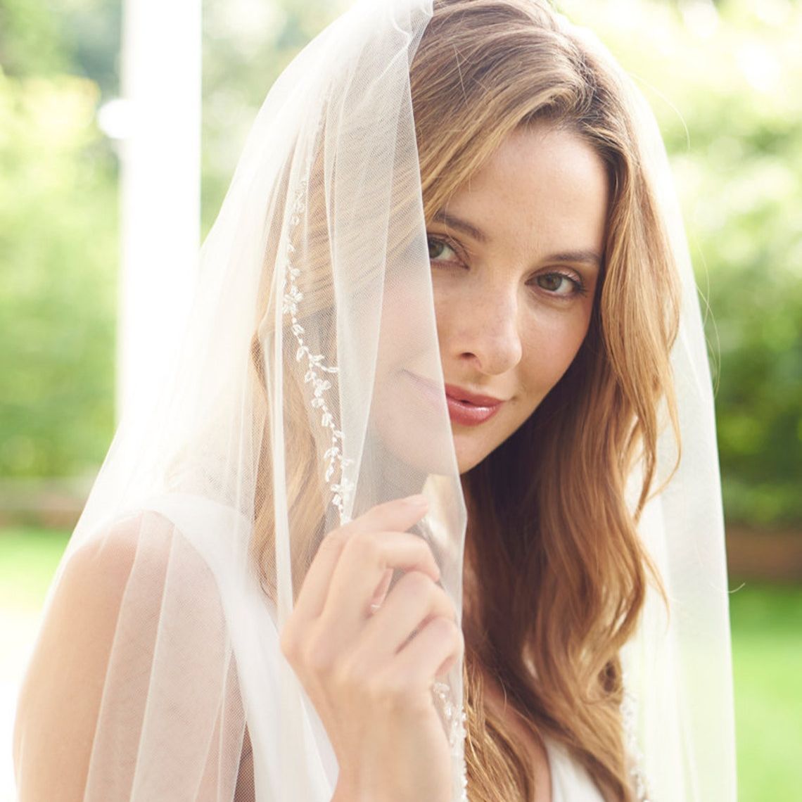 Isabella Crystal Vine Edge Wedding Veil