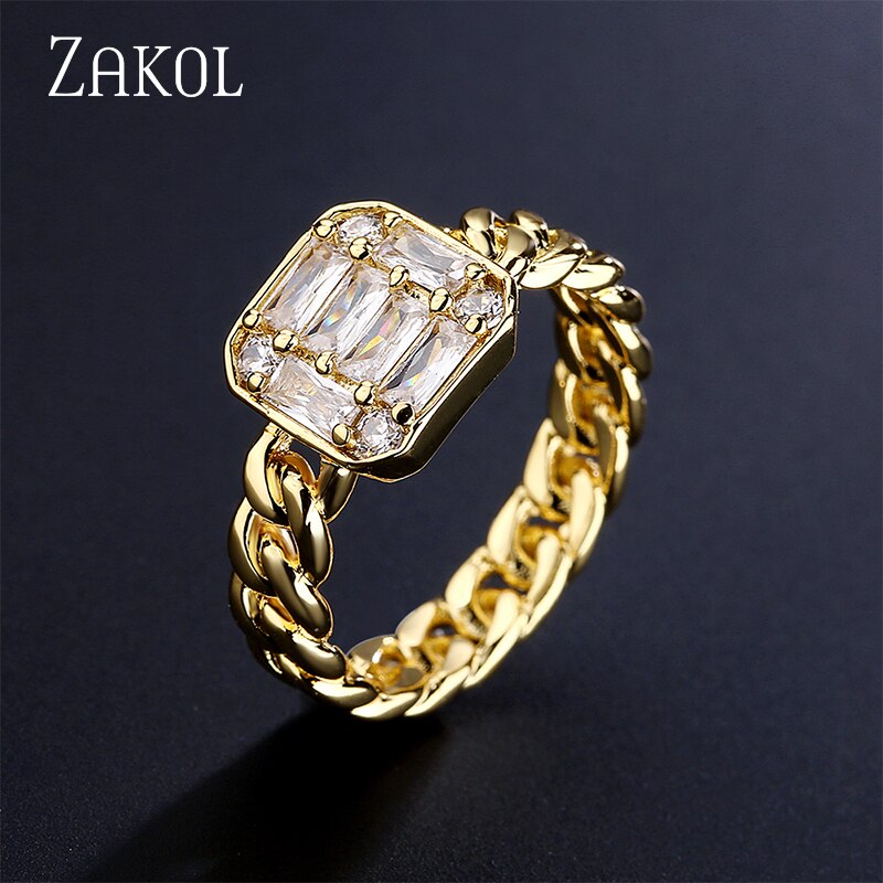 Stunning Gold Geometric Knot Band Ring