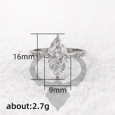 Crystal Marquise Stone Cocktail Ring