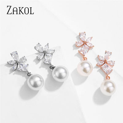 Water Drop Pearl Earrings