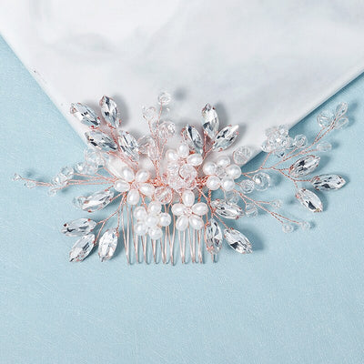 Shay Crystal Pearl Wedding Hair Comb