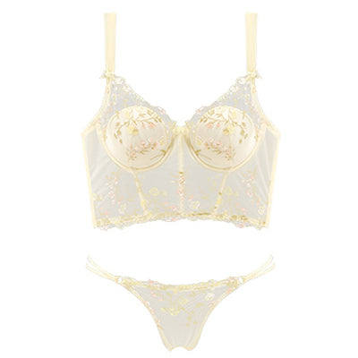 Alyona Floral Lace Embroidered Lingerie Set