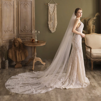 Thea Cathedral Lace Bridal Veil