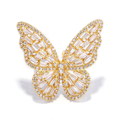 Luxury Crystal Butterfly Ring