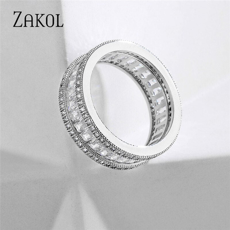 CZ Crystal Statement Ring