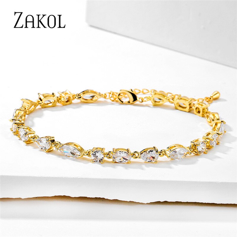 Sadie Delicate CZ Wedding Bracelet