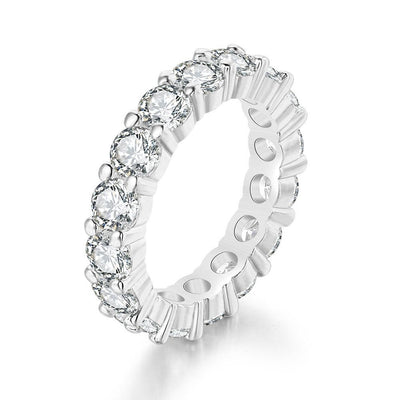 Classic Pave CZ Wedding Band