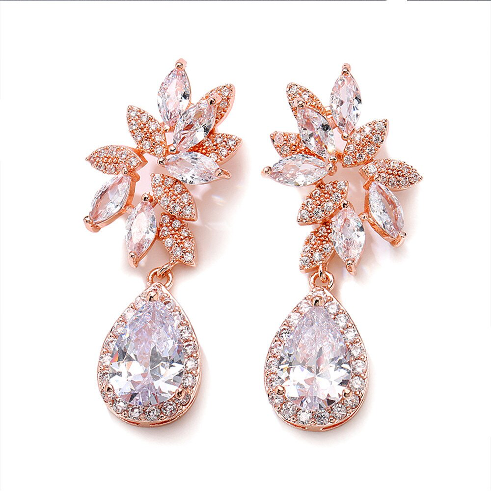 Brilliant Crystal Chandelier Bridal Earrings