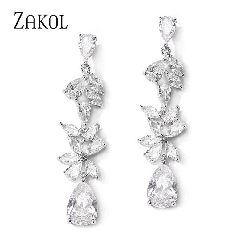 Glam Chandelier Wedding Earrings