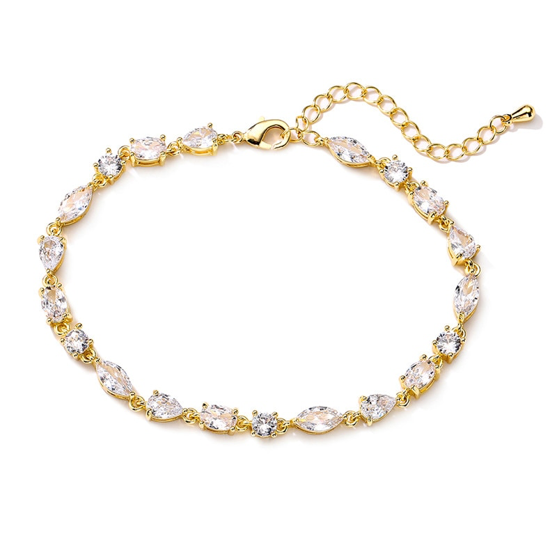 Sadie Delicate CZ Wedding Bracelet