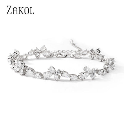 Sloane Delicate CZ Bridal Bracelet