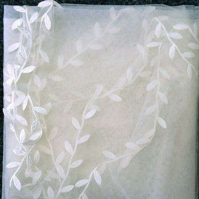 Alex Floral Lace Vine Edge Wedding Veil