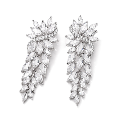 Glamour Crystal Bridal Earrings