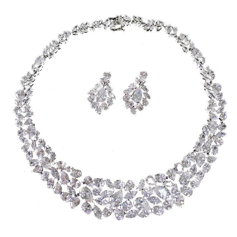 Katherine Crystal Bridal Necklace & Earrings Set