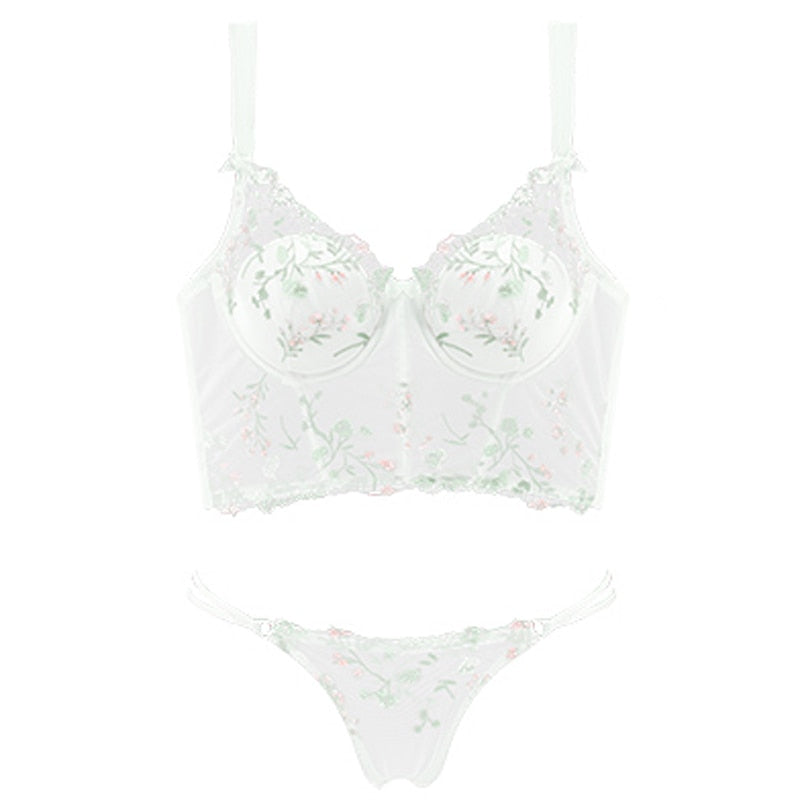 Alyona Floral Lace Embroidered Lingerie Set