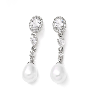 Elegant Pearl Dangle Earrings