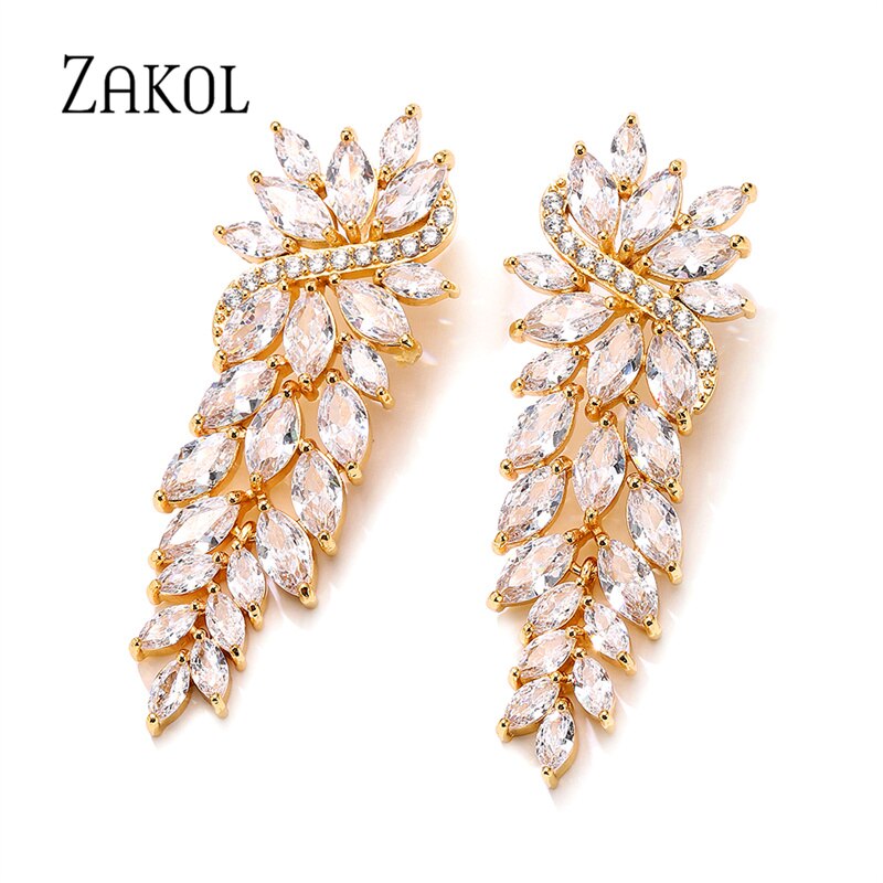 Glamour Crystal Bridal Earrings