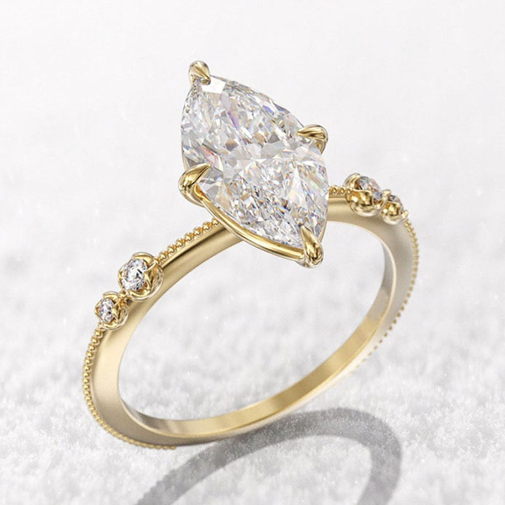 Crystal Marquise Stone Cocktail Ring