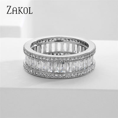 CZ Crystal Statement Ring