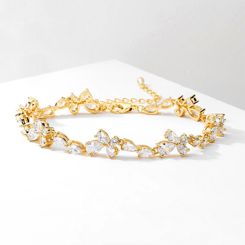 Sloane Delicate CZ Bridal Bracelet