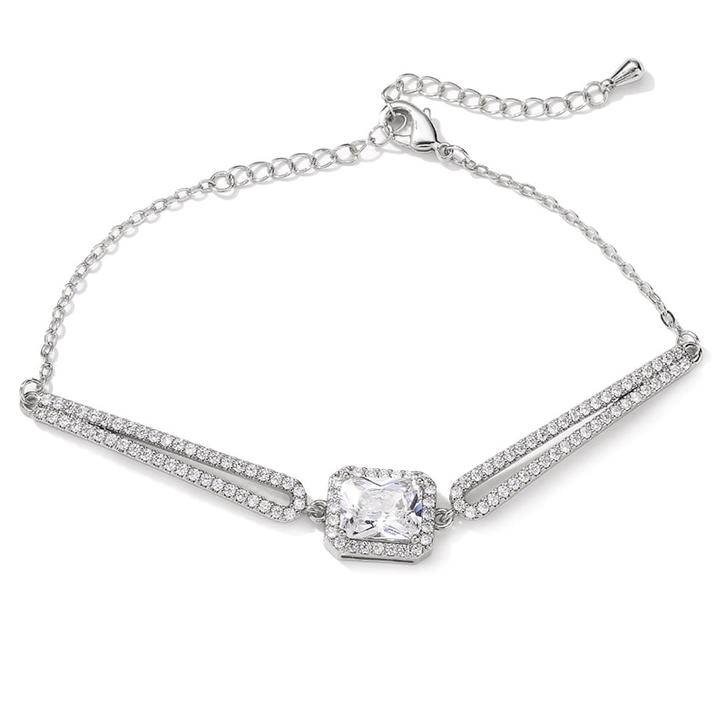 Edan Sparkly CZ Stone Slider Bracelet